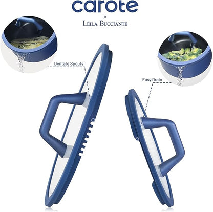CAROTE 31PCS Pots and Pans Set, Nonstick Cookware Set Kitchen Non Stick Induction Titanium Cookware Non-toxic Granite Cooking set, PFOA Free