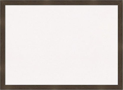Amanti Art White Cork Board for Wall, 22x30 Vision Board with Brown Wood Frame, Medium Corkboard Office Decor for Home Organization, Casual Corkboard Pinboard to display items for home organization