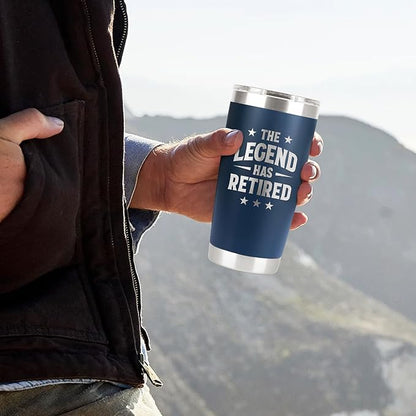 Retirement Gifts for Men 2026 - Retired Not My Problem Anymore - Funny Retired Tumbler for Men, Him, Father, Husband, Coworkers - Happy Retirement Gifts, Navy Tumbler 20 Oz (Navy 20 Oz)