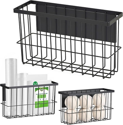 1-Pack Magnetic Laundry Basket, Dryer Ball Holder Lint Bin for Laundry Room | Magnetic Metal Laundry Storage