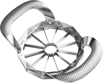 Apple Slicer, HEAVY DUTY Apple Corer, 12-Blade Stainless Steel Apple Cutter Divider Pitter ，Sturdy and Sharp