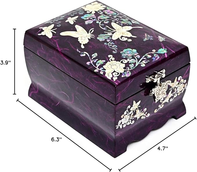 MADDesign Mother of Pearl Lacquered Jewelry Music Box