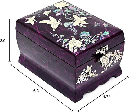MADDesign Mother of Pearl Lacquered Jewelry Music Box