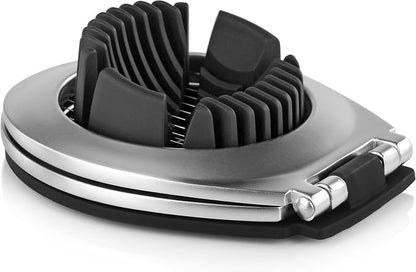 New Star Foodservice Heavy Duty Egg Slicer with 3 Slicing Styles, Chrome Plated (Hand Wash Only)