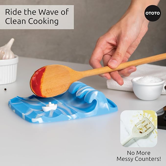 OTOTO Funny Spoon Holder - Spoon Rest for Stove Top - Cooking Gadgets, Gifts, Cute Kitchen Accessories, Funny Gifts, Random Stuff