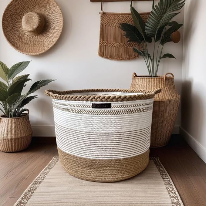 XXXL Laundry Basket Organization and Storage Hamper Laundry Room Organization Stuffed Animal Storage Toy Storage Organizer Aesthetic Room Décor Home Decor Living Room Clothes Storage Blanket
