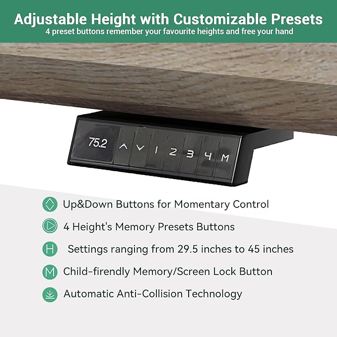 78.74" L Shaped Standing Executive Desk and 63" lateral File Cabinet, Large Adjustable Heigh Office Computer Desk with 3 Drawers,2.3" Desktop,Business Workstation,Black and Warm Oak