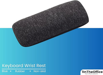 1InTheOffice Mouse Wrist Rest, Beaded Wrist Support Pad Ergobeads, Black