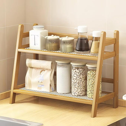 Coffee Station Organizer, Mug Holder Countertop, Kitchen Counter Shelf for Tea Coffee Bar Accessories, Matcha Stand, Cup Display, Condiment Storage Rack (patent pending)