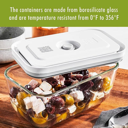 For food to stay fresh up to 5X longer, pump required (not included).