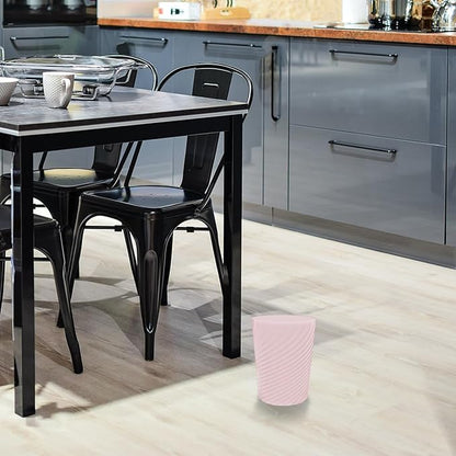 DAJITRE 1.8 Gallon Small Trash Can Wastebasket Recycling Bin Slim Profile for Compact Spaces Bathroom, Office, Bedroom, Kitchen (1.8 Gallon, Pink)