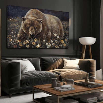 LEVERUP Animal Pictures Wall Printing Posters Flower Canvas Wall Art Spring Pictures Wall Decor for Living Room Bedroom Office Easy to Hang 24×36 Inches