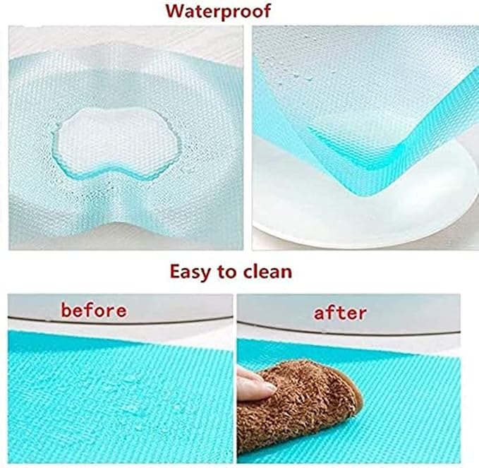 Aiosscd 15PCS Shelf Mats Refrigerator Liners Washable Refrigerator Pads Fridge Mats Drawer Placemats Home Kitchen Gadgets Accessories Organization for Top Freezer(5green+5pink+5blue)