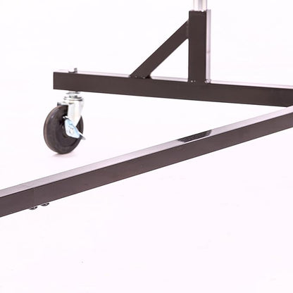 Econoco Commercial Garment Rack - Rolling Clothes Rack, Heavy Duty (Z Rack with Garment Cover, Black)
