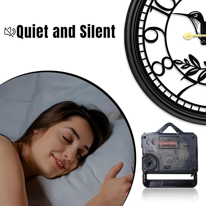 VPDTVK Big Wall Clock - Wall Clocks for Living Room Decor, Quiet and No Ticking Suitable for Wall Decor, Living Room Decoration, Kitchen Decoration