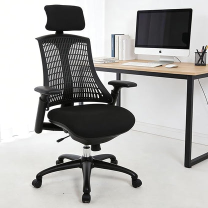 LuxErgo Home Office Chair, Executive Office Desk Chair, Comfortable Ergonomic Gaming Chair with Breathable Mesh Back, BIFMA Certified Heavy-Duty Base, Comfortable Desk Chair for Long Sitting