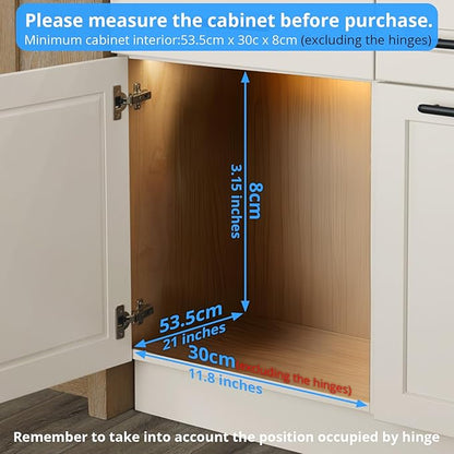 ZOINLIY Pull Out Cabinet Organizer, Versatile Slide Out Kitchen Organizers and Storage,Heavy Duty Drawer Cupboard Storage Basket, Smooth Sliding, Chrome Finish,11.8" W x 21" D