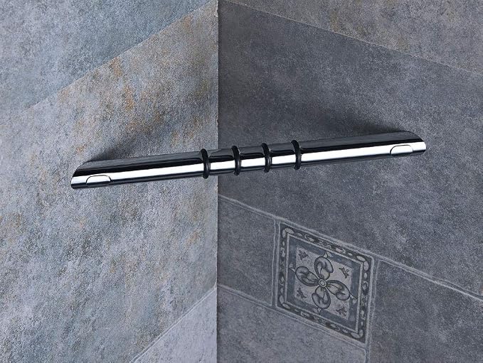 Shower Foot Rest,Chrome Shower Foot Rest for Shaving Legs,Wall Mounted Corner Shower Foot Stool,Heavy Duty Brass Bar Bathroom Step Foot Ledge Polished Chrome
