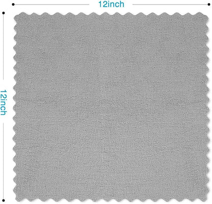 Orighty Microfiber Cleaning Cloth Bulk, 150 Pack Shop Towels, Reusable Cleaning Rags, Lint Free Microfiber Towels for Cars, Home & Kitchen, 12x12 Inch, Grey