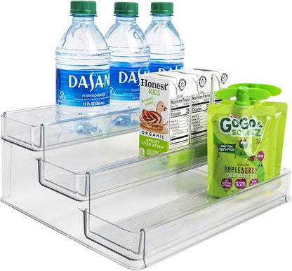 Dial Industries 3 Tier Expandable Kitchen Cabinet Shelf Organizer, Clear
