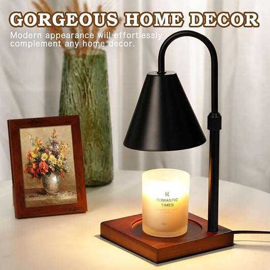 Modern Candle Warmer Lamp 2 Pack, Dimmable Candle Lamp Warmer with Timer, Mothers Day Birthday Gifts for Women Who Have Everything, Height Adjustable Candle Lamp, Cozy Living Room Bedroom Decor