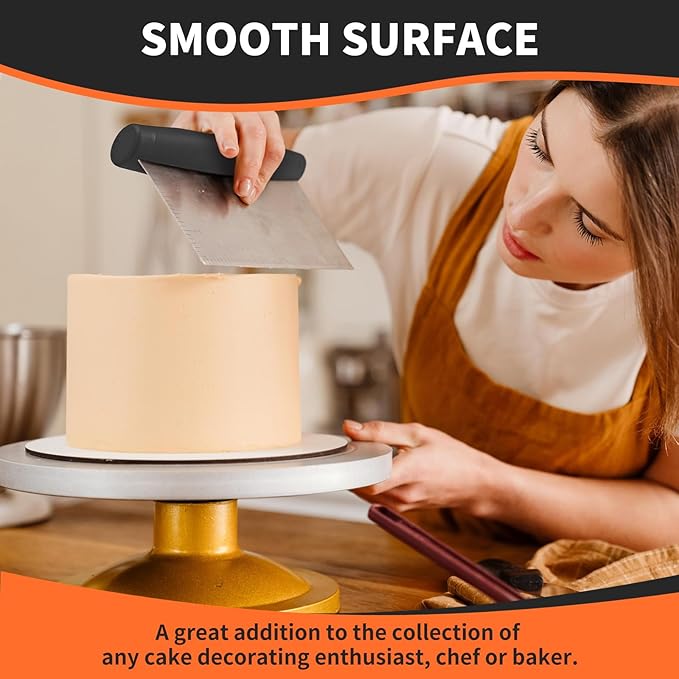 ALLTOP Bench Scraper & Chopper - Baking Essentials,Stainless Steel Blade Knife,Ideal Kitchen Tool for Home Baking and Meal Prep, Bread Making, Pasta,Pastry,Dough and Cake - Set of 2 Pack