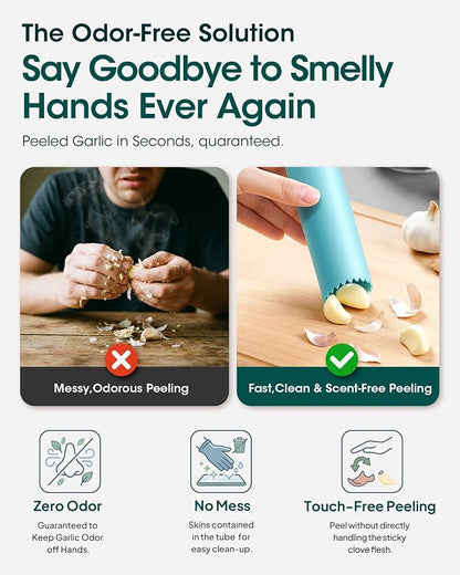 Silicone Garlic Peeler Tube(3pack) - Roller Garlic Peeling Tool for Quick Skin Removal, Odor-Free Hand Garlic Stripper Kitchen Gadget for Meal Prep & Cooking