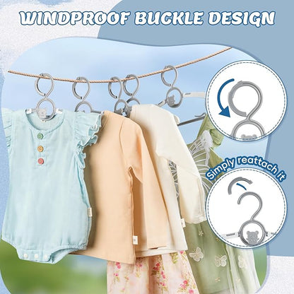 Baby Hangers for Closet Adjustable, Extendable & Stackable Kids Hangers, 11~14inch Non-Slip Plastic Kid Hangeres, Toddler Hangeres for Infant Baby Toddler Children Nursery Teen, Gray, 60PACK