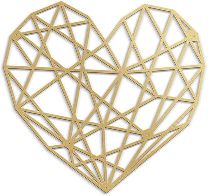SIGNLEADER Metal Wall Art Decor Eternal Diamond Modern Abstract Wall Sculpture Hangings Home Decoration for Living Room, Bedroom, Bathroom, Kitchen, Outdoor - 12" Gold