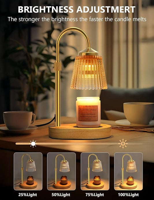 Candle Warmer Lamp with Timer Dimmable, Adjustable Lamp Candle Warmer, Birthday Gifts for Women Mom, Wax Warmer Lamp for Scented Jar, House Warming Gifts New Home Decor