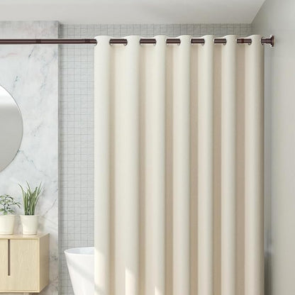 CorkLatta Bronze Shower Curtain Rod 31 to 68 Inch,1 Inch Diameter Adjustable Spring Tension Stainless Steel Telescoping Rod,Easy Install,No Rust