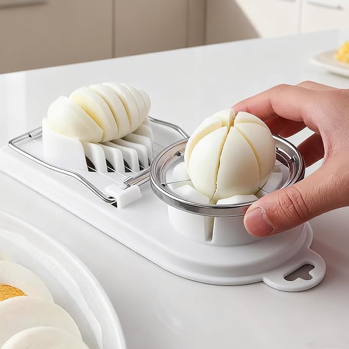 Egg Slicer Cutter for Hard Boiled Eggs,Stainless Steel Egg Slicer for Strawberry,Butter,Kiwi