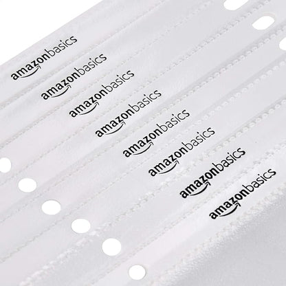 Amazon Basics Polypropylene Sheet Protectors for 3 Ring Binder, Non-Glare, Top Loading, Document Protection, Clear, 200-Pack