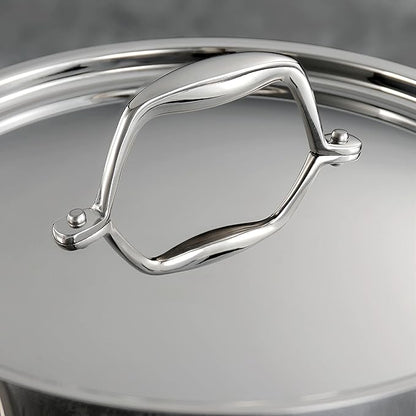 Tramontina Signature Tri-Ply Clad Stainless Steel 8-Piece Cookware Set with Lids, Pots and Pans Kitchen Set, Induction-Ready, Dishwasher-Safe, NSF-Certified, Made in Brazil