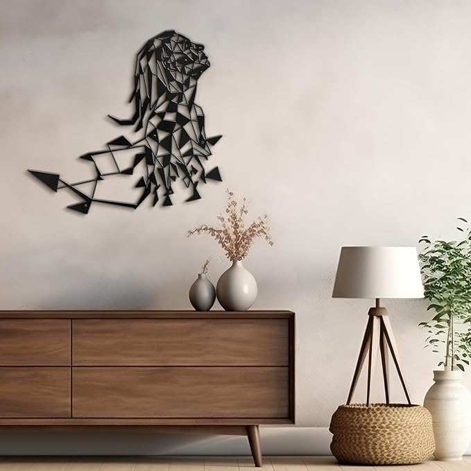 SIGNLEADER Metal Wall Art Decor Woman's Desire Modern Abstract Wall Sculpture Hangings Home Decoration for Living Room, Bedroom, Bathroom, Kitchen, Outdoor - 30" Black