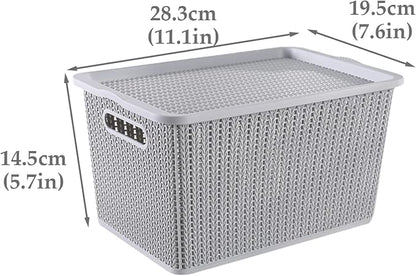 Onion and Potato Storage Baskets,Stackable Plastic Pantry Bins with Lids,BPA-Free, Multifunctional Organizers for Kitchen, Countertop, and More Vegetable Storage Pantry Baskets Organization