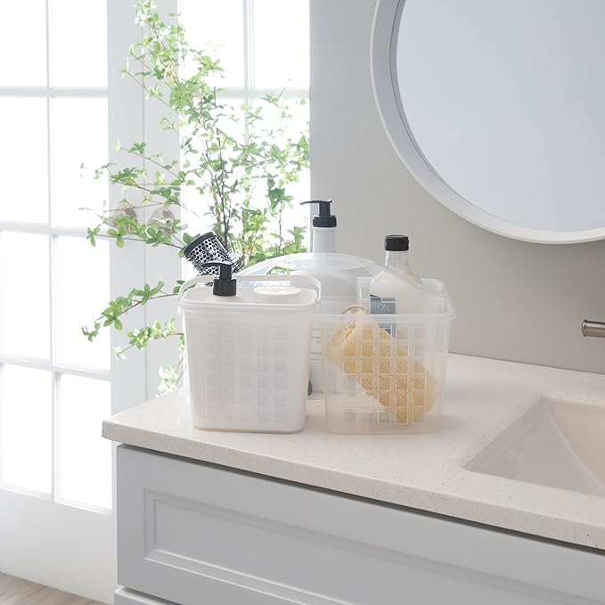 Bath Bliss 2 in 1 Portable, Bathroom Shower Caddy for Shampoo, Conditioner, Soap, and Cosmetics, in Bath Tote