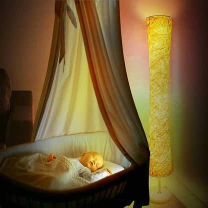 WORLD WIN Floor Lamp, 61'' Smart RGB LED Corner Lamp with Music Sync and 16 Million DIY Colors, 3 Color Temperature, APP & Remote Control, Color Changing Standing Floor Lamp with Stand