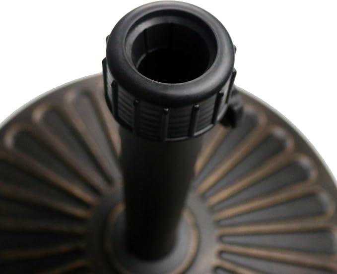 Sunnyglade 18" 30.2-lbs Heavy Duty Round Antiqued Umbrella Base for Patio, Outdoor - Bronze