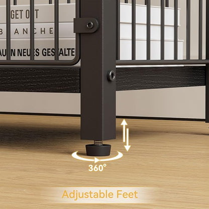 IBUYKE Freestanding Toilet Paper Holder Stand with Storage Shelf,Bathroom Toilet Tissue Roll Dispenser with Extra Space for Rolls, Magazines, Wet Wipes Black TLJ020B