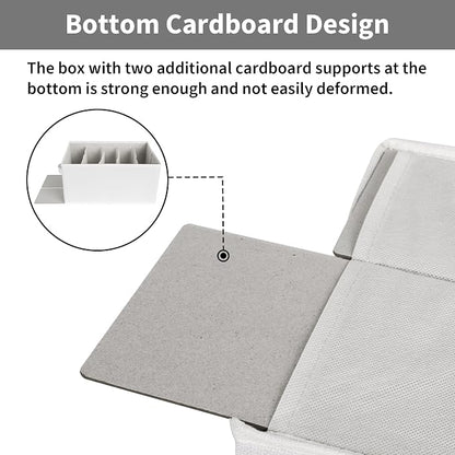 GRANNY SAYS Wardrobe Clothes Organizer, Drawer Organizers for Clothing, Closet Organizers and Storage, Organizer for Drawer, Pants, Jeans, T Shirt, Beige, 4-Pack