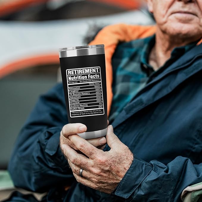 Retirement Gifts for Men 2026 - Retired Not My Problem Anymore - Funny Retired Tumbler for Men, Him, Father, Husband, Coworkers - Happy Retirement Gifts, Black Tumbler 20 Oz