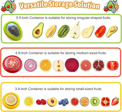 T-Raputa Avocado Saver and Onion Storage - Reusable refrigerator Avocado storage containers - is the storage Apples, Tomatoes, Tomato,Lemon, potato for Ideal