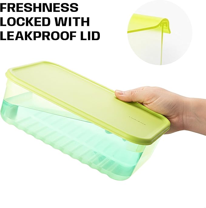 LocknLock HLE5400 Fresh-Block Plastic Food Storage Container with Lid for Fruits, Veggies, Produce, Meal Prep, Leftovers, BPA-Free, Airtight, Leakproof, Microwave, Dishwasher, Freezer-Safe, 1.5L