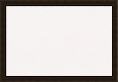 Amanti Art White Cork Board for Wall, 18x26 Vision Board with Brown Wood Frame, Medium Corkboard Office Decor for Home Organization, Rustic Farmhouse Corkboard Pinboard to display items for home