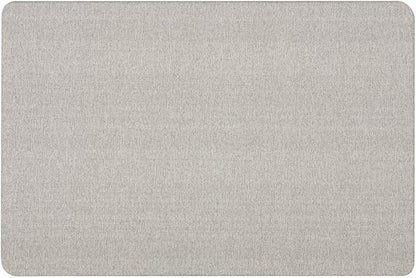Quartet Bulletin Board for Walls, Fabric, 3' x 2', Frameless Pin Board, Fiberboard, Display Board, Oval Office, Home Office Decor or Home School Organization Board, Vertical/Horizontal, Gray (7683G)
