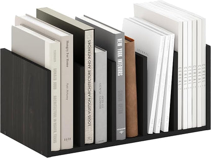 Furinno Hermite Desk Organizers and Accessories with File Holder, Office Organization, Desk Top Book Shelf, for Office Supplies, Black Espresso