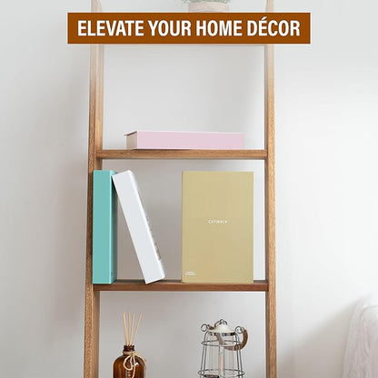 Blush Large | 4 PCS Faux Decorative Books for Home Decor | Not Real Books (Cardboard Boxes) | Coffee Table, Bookshelf & Shelf Styling Display Props for Living Room, Office