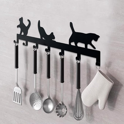 Key Holder for Wall Decorative, Metal Key Holder, Key Organizer for Wall Mount, Hanging Key Rack with 7 Hooks, Key Hooks for Hallway Entryway Office Kitchen Farmhouse