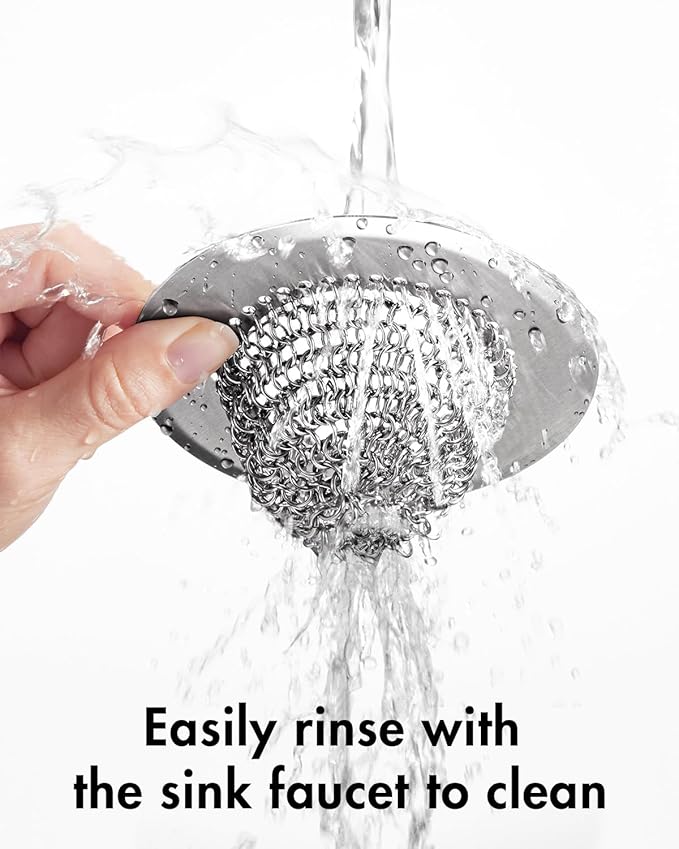 Sink Drain Strainer, Reversible Easy Clean Mesh Sink Strainer with 304 Stainless Steel, Wokdada Revolutionary Anti-Rust Large Kitchen Sink Strainer Food Catcher for Garbage Disposal Without Clogging